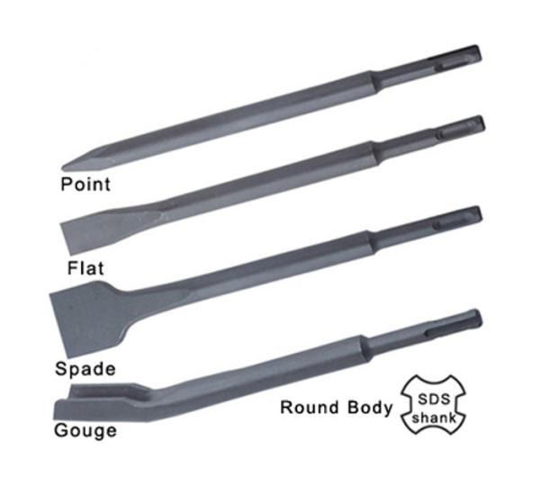 Cheap Concrete / Hard Stone Masonry Drill Bit , Spade Type 40 Cr SDS Plus Chisel Bits for sale