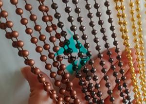Metal Mesh Drapery Ball Bead Chain Curtain For Room Divider