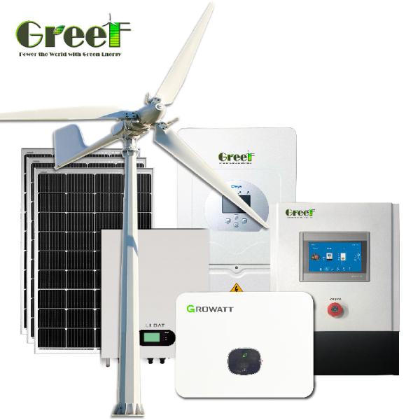 Cheap LCD Pure Sine Wave Solar And Wind Hybrid Power Generator With 110v And 220v Output Voltage for sale