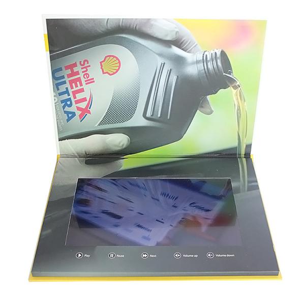 Cheap Custom Buttons Control LCD Video Brochure , IPS LCD Screen Video Brochure for sale