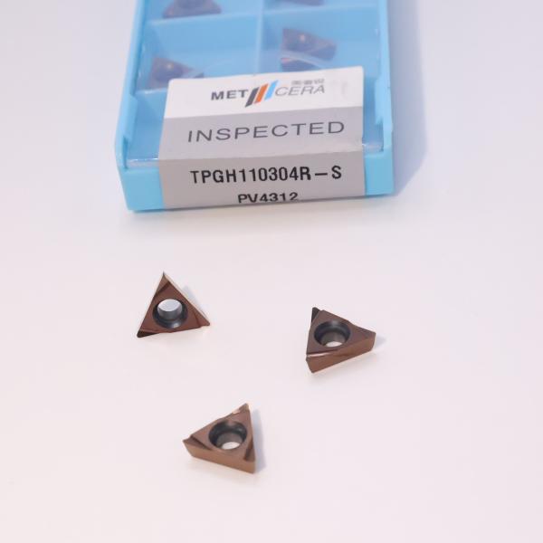 Cheap TPGH08 TPGH09 TPGH11 Carbide Turning Inserts , Carbide CNC Turning Inserts with S Chip Breaker for sale