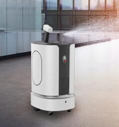 Cheap Stable Running Hospital Delivery Robot , Portable Disinfection Robot for sale