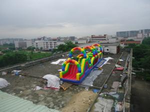 China PVC Tarpaulin Inflatable Playground Inflatable Sports Games Inflatable obstacle Playground on sale