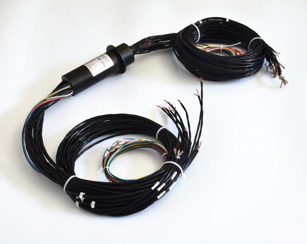 Cheap Multi Channels Capsule Slip Ring IP54 Low Torque Smooth Rotation For Motion Simulator for sale