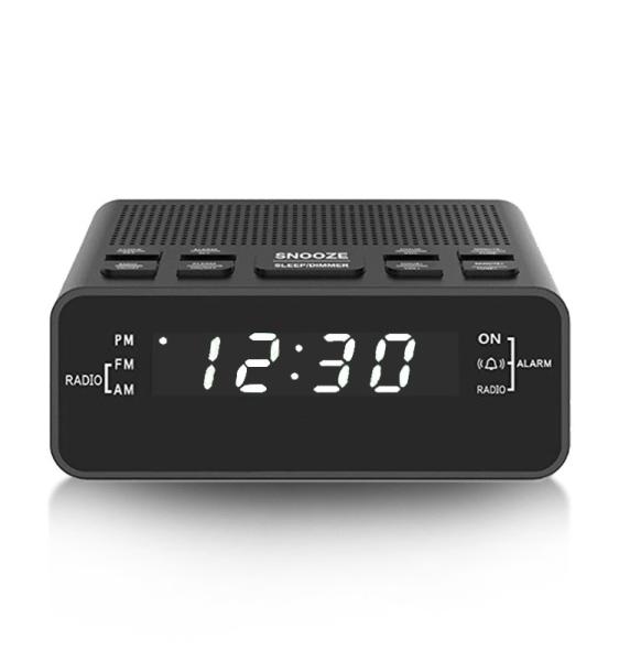 Cheap Digital Portable Clock Radio USB Rechargeable With Snooze Alarm Functions for sale