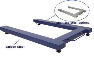 China 4mm Carbon Steel Portable Mobile Cattle Weighing Scale on sale