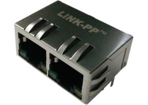 JX80-0019NL Pulsejack 100 Base-TX  Fast Ethernet Multi-port RJ45 Tab-DOWN