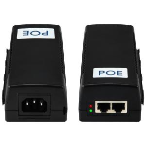 Commercial 60W Gigabit PoE Injector Mid Span 48V Output Desktop 15.4W/30W Compatible