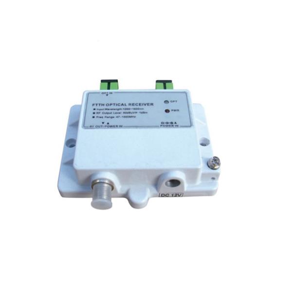 Cheap Output 2RF FTTH Mini Node Fiber Optic Device With External Power Adapter for sale