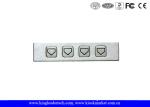 Functional Metal Numeric Key Pad , 4 Keys Numeric Stailess Steel Keypad