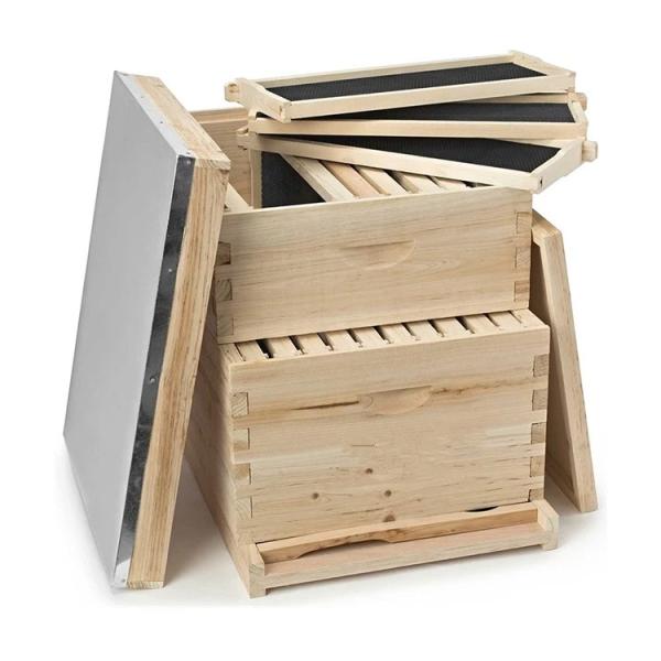 Cheap Langstroth Unassembled Honey Bee Hive Box Kit Wooden Beekeeping Equipment for sale