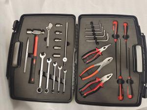Hard Plastic Case Material Non Magnetic Tool Kit With Wrenches And Tool Box Set