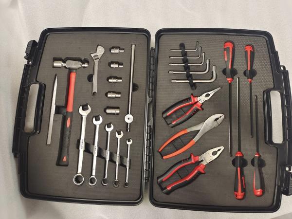 Cheap Hard Plastic Case Material Non Magnetic Tool Kit With Wrenches And Tool Box Set for sale