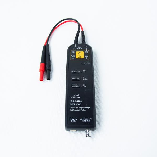 Cheap MEASTEK MDP5070C High Voltage Differential Probe, 200MHz 700V, BNC All-Around Compatible, Auto-Save, One-Key Zero Calibration for sale