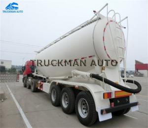 3 Axles 50 Tons Cement Bulk Carrier Truck Optional Volume  Quick Loading  Unloading