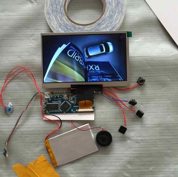 Cheap Matt / Glossy A4 Video Invitation Card With Lcd Screen and Multi Player for sale