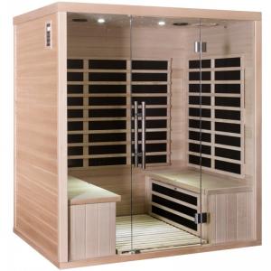 Best Red Cedar Wood Carbon Panel Far Infrared Sauna Room For Home 4 Person wholesale