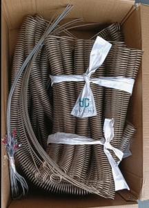 China Electric furnace heater wire heating spiral heating elements wire Resistance for tempered glass furnace oven on sale