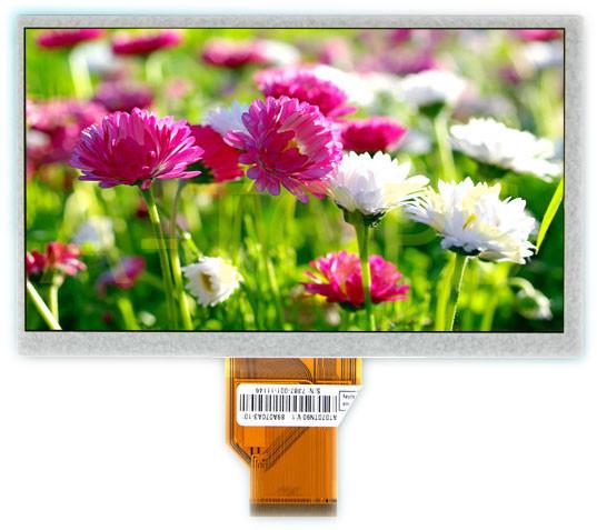 Cheap 7.0 Inch 800x480 Dots Resolution TFT LCD Display Module 50 Pin RGB Interface for sale