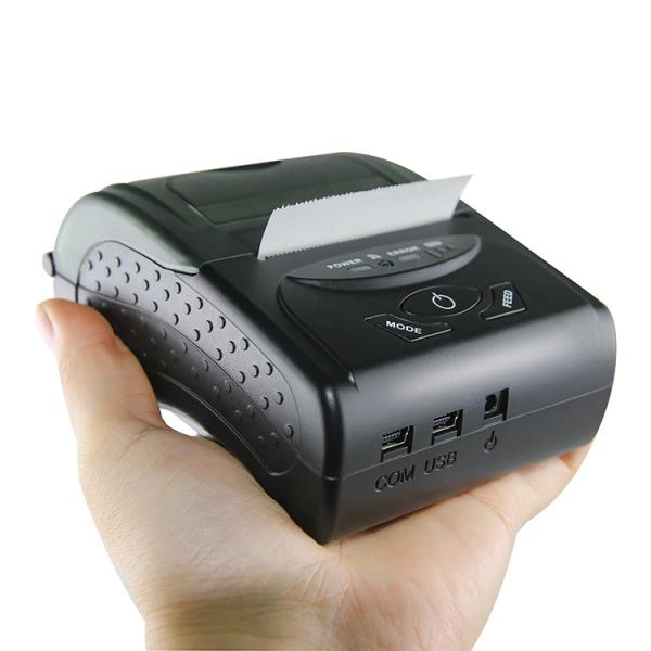 Cheap Black ESC TSPL Command POS Receipt Printer 12x24 Bluetooth With USB Charge for sale