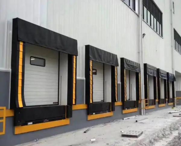 Cheap Electric Airtight Logistic Protection From The Elements Adjustable Loading System Dock Door Shelter PVC Plastic Rubber for sale