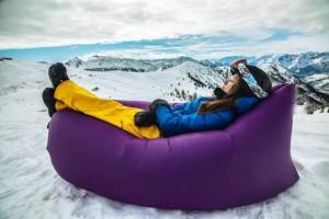 Best custom printed lamzac hangout sofa bed inflatable sleeping bag wholesale