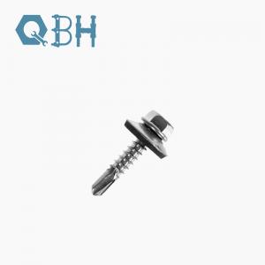 China DIN 7504Hex Washer Flange Head Tek Tail Point Self Drilling Screw Stainless Steel 304 316 on sale