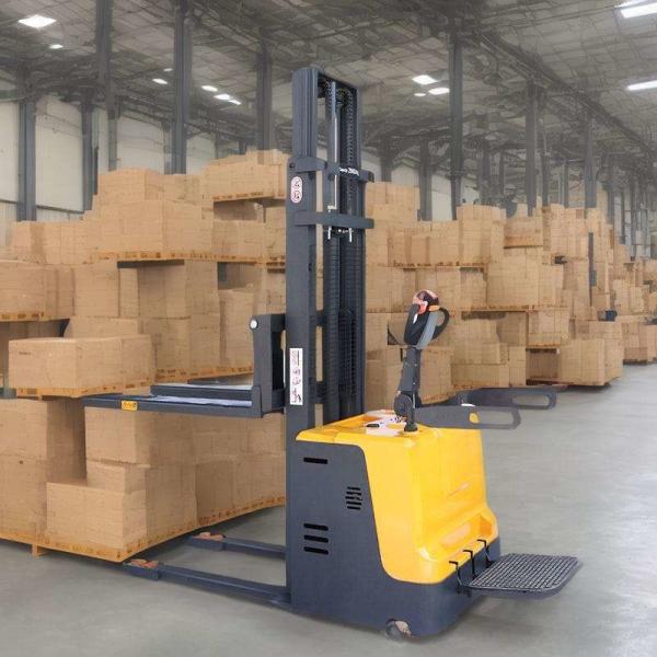 Cheap Electric Pallet Stacker Self Loading Stacker Forklift 1.5ton 2ton for sale