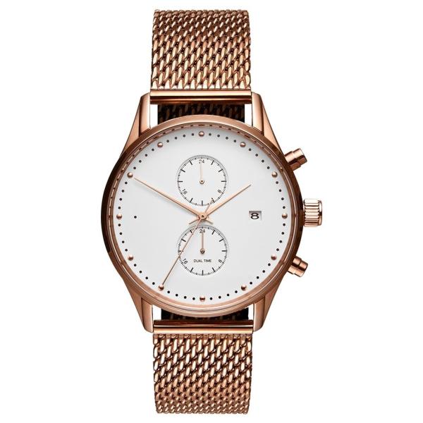 Cheap Interchangeable mesh strap 3atm water proof rose gold watches for sale