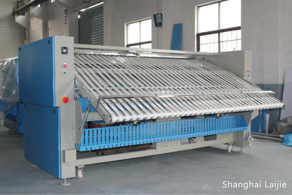Cheap 380V Heavy Duty Bed Sheet Folding Machine , Automatic Laundry Folder for sale