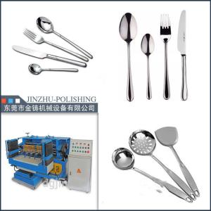 380V 50HZ Automatic SS Cutlery Buffing Machine PLC Program Control