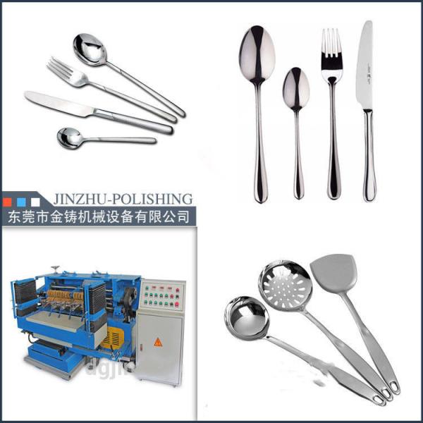 Cheap 380V 50HZ Automatic SS Cutlery Buffing Machine PLC Program Control for sale