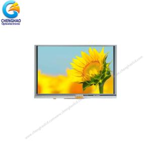 5 WVGA Small Color LCD Display Wide Temperature With Resistive Touch Panel