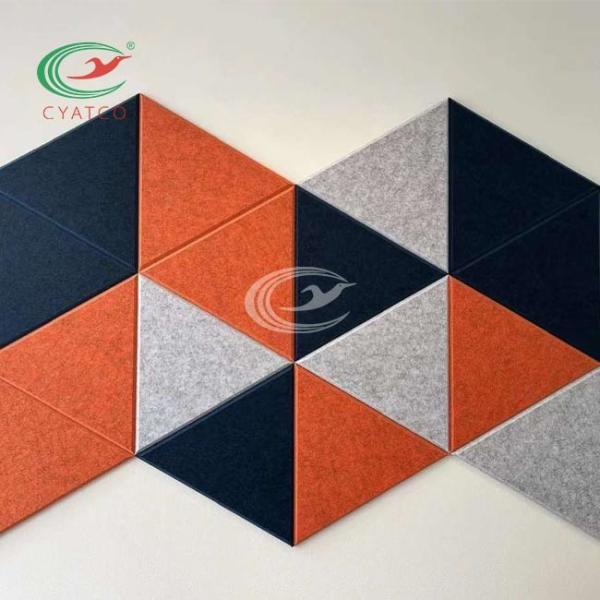 Cheap OEM Fireproof Acoustic Sound Tiles Multipurpose Triangle Shape for sale