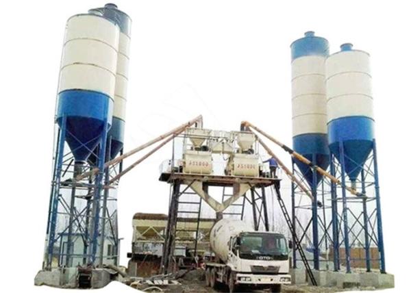 Cheap 75m3/H Concrete Batch Plant Concrete Admixture Mixing Plant With 6 Step Protection System for sale