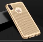 Breathable Heat dissipation hard pc mesh net mobile phone case for iphone X back