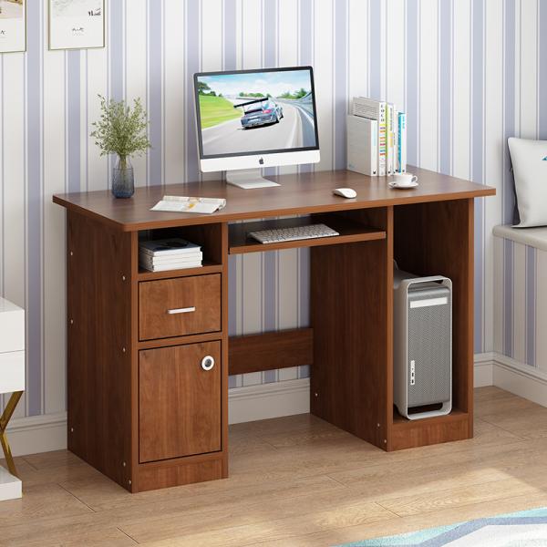 Cheap Anti Scratch Computer Office Desk , L1200mm Wooden Desktop Computer Table for sale