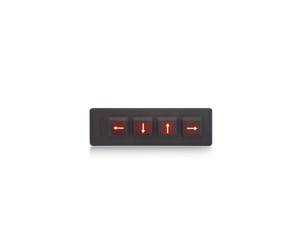 Cheap 4 Keys Military Silicone Matrix Keypad Backlit Computer Keyboard for sale