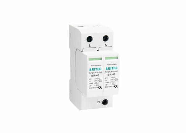 Cheap T2 AC 2 Poles Pluggable Surge Protection Voltage Suppression Devices for sale