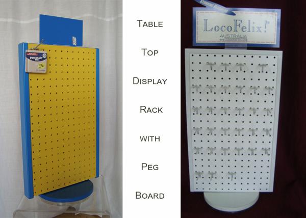 Cheap Rotating Tabletop Pegboard Display / Double Side Countertop Pegboard Display for sale