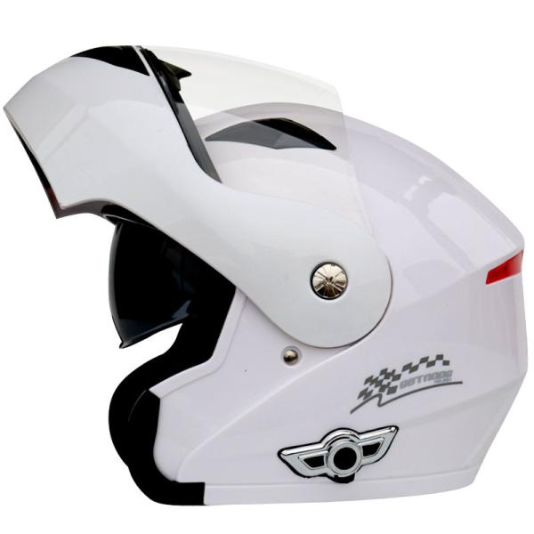 Cheap Flip up Dual Lens full face Motorcycle Helmet with Built-in Integrated Bluetooth Intercom system for sale