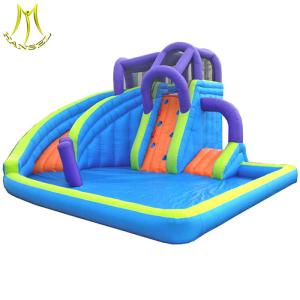 Best Hansel low price amusement used bouncy castles water slide with pool for sale wholesale