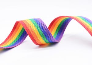 Best T008 Rainbow Stripe Polyester Webbing Trim wholesale