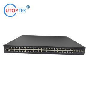 China Layer3+ Management 48 port 10/100/1000M RJ45+6port 10G SFP/SFP+ Fiber Network Ethernet switch(UT-SW48G-6SFP+) on sale