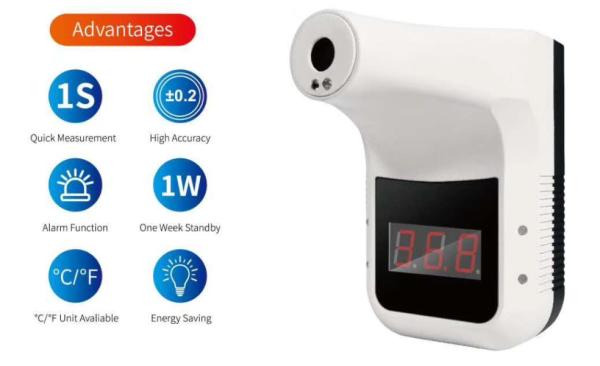 Cheap Capacitive Touch Panel Forehead Infrared Thermometer Temperature Indicator for sale