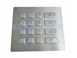 Rugged Backlit Metal Keypad With 16 Keys for Security Access Control System