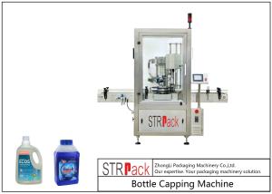 Best PLC Control Single Head Rotary Capping Machine 50 CPM Speed With Servo Motor Driven wholesale