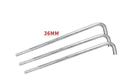 Cheap Q235 Material L Shaped Anchor Bolts Grade 4.8 Hot Dip Galvanized Surface for sale