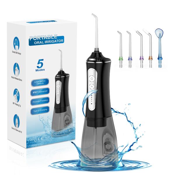 Cheap 2500mAh Battery Powered Water Flosser for Travel , Large Tank Cordless Dental Irrigator for sale