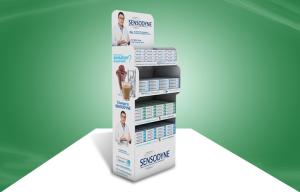 Four Shelf POP Cardboard Display Eco-friendly Material / Printing